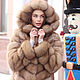 Заказать Шуба из куницы с капюшоном. YANA KRAFT BRAND. Ярмарка Мастеров. . Шубы Фото №3