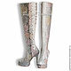 Order Boots made from Python LALUNA. Exotic Workshop Python Fashion. Livemaster. . High Boots Фото №3