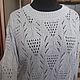 Заказать Джемпер ажурный вискоза. Мастерская K. WooD_KnitweaR. Ярмарка Мастеров. . Джемперы Фото №3