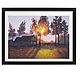 Картина акварелью Вечер в деревне, Картины, Лесной,  Фото №1
