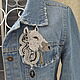Order Soutache brooch Horse grey black, gift for her. VeninnaS. Livemaster. . Brooches Фото №3