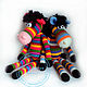 Rainbow Zebra toy (50 cm). Stuffed Toys. GALAtoys. My Livemaster. Фото №6