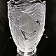 Vase J.Inwald Barolac Fish Czechoslovakia Glass 1930s ART DECO, Vintage interior, Prague,  Фото №1