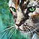 Oil painting with a cat cat in the picture. Pictures. Zabaikalie. Online shopping on My Livemaster.  Фото №2