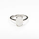Silver Moonstone Ring, stylish adult ring. Rings. Irina Moro. My Livemaster. Фото №4