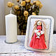 Order Doll Macrame. Wedding gift red dress. Textile Shop Natalya. Livemaster. . Interior elements Фото №3