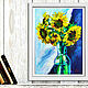 Order Painting with sunflowers 'Bouquet of Sunflowers' oil. Svetlana Samsonova. Livemaster. . Pictures Фото №3