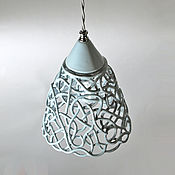 Для дома и интерьера handmade. Livemaster - original item Smoky Azhur - ceramic lamp local lighting d15cm. Handmade.