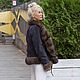 Косуха из замши с соболем. Куртки. Rich furs (Richfurs). Интернет-магазин Ярмарка Мастеров.  Фото №2