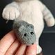 Котёнок с мышкой. Игрушка из шерсти. Войлочная игрушка. Наталья Кровякова (natalya-ugp). Ярмарка Мастеров.  Фото №5