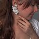 Заказать Серьги гвоздики с цветами. Si Wedding Accessories. Ярмарка Мастеров. . Свадебные аксессуары Фото №3