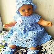 Knitted suit: blouse, panties for boy