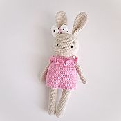 Куклы и игрушки handmade. Livemaster - original item Bunny Baby in clothes - knitted toy. Handmade.
