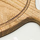 Order Cutting board round 25 cm with horns, color 'walnut'. derevyannaya-masterskaya-yasen (yasen-wood). Livemaster. . Cutting Boards Фото №3