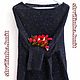   "Fancy №11" черн с син пайетками. Джемперы. Ирина(shvilinka.knit). Интернет-магазин Ярмарка Мастеров.  Фото №2