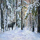 Pintura-el maestro del bosque de Invierno, Pictures, Moscow,  Фото №1