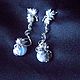 WIRE WRAP.  Earrings with blue agate. Earrings. Ekaterina Sklyarova. Online shopping on My Livemaster.  Фото №2