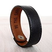 Украшения handmade. Livemaster - original item Personalized Leather Bracelet, Text Bangle, Name Bracelet. Handmade.