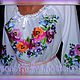 Summer embroidery 'Pansies'. Blouses. Славяночка-вышиваночка (oksanetta). Online shopping on My Livemaster.  Фото №2