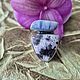 Заказать Кольцо с дендроагатом и голубым опалом. Karma-jewelry. Ярмарка Мастеров. . Кольца Фото №3