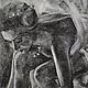 Graphics, author's charcoal drawing . Ballerina , Pictures, Athens,  Фото №1