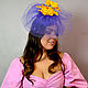 Voilette hat 'Yellow roses'. Hats1. Novozhilova Hats. Online shopping on My Livemaster.  Фото №2