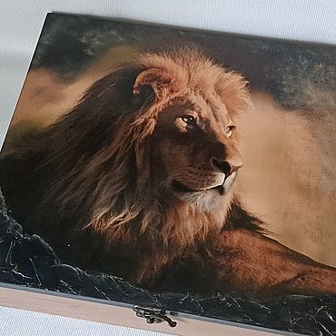 Шкатулка коробка для документов шкатулка Лев. . Для дома и интерьера ручной работы - Ярмарка Мастеров Для дома и интерьера ручной работы. Ярмарка Мастеров - ручная работа Шкатулка коробка для документов шкатулка Лев. Handmade.