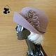 Elegant ladies felt hat. The Color Purple. Art VK-44. Hats1. Mishan (mishan). Online shopping on My Livemaster.  Фото №2