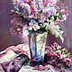 Lace lilac. Original. Pastel, Pictures, St. Petersburg,  Фото №1