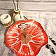 Ваза из эпоксидной смолы Клубничка. Вазы. ArtLana decor. Интернет-магазин Ярмарка Мастеров.  Фото №2