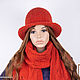 Accessories set: hat and scarf / Merino wool. Headwear Sets. Knitwear shop Fairy Tale by Irina. My Livemaster. Фото №4