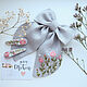 Bow and Hairpins Linen Tin - Rose Embroidery. Hairpins. annetka-ann (annetka-ann). Online shopping on My Livemaster.  Фото №2