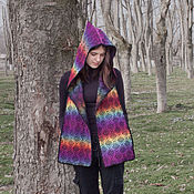 Аксессуары handmade. Livemaster - original item Hooded scarf Fantasy Warm scarf Winter accessories. Handmade.