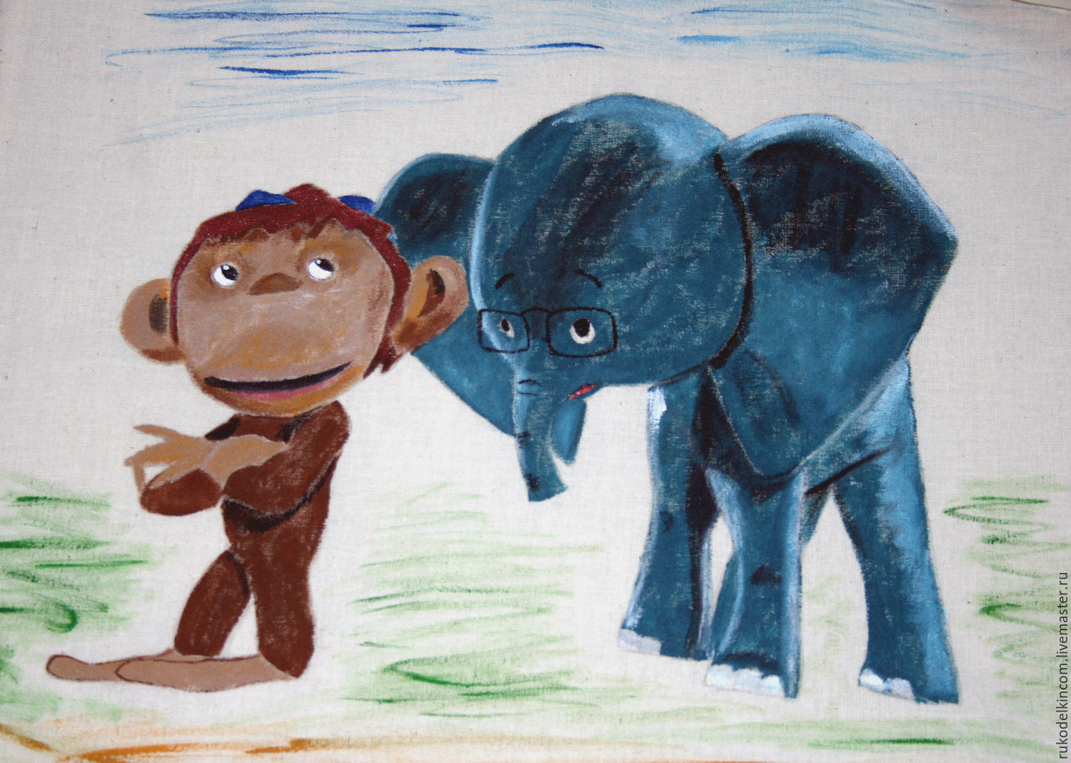 Друзья слоник. Слоник и обезьянка. Мартышка и Слоненок. Слон и обезьяна.