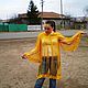 Order cardigans: Cardigan. Yellow rain. Cape. In the rhythm of time. Knitting.. Livemaster. . Cardigans Фото №3