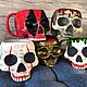 Handmade mug without acrylic-Joker (Joker Skull Ceramic Mug). Mugs and cups. alex-sharikov. My Livemaster. Фото №6
