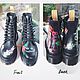 Customization painting of Dr Martens boots Alice in Wonderland Anime. Boots. nataliadenimart. My Livemaster. Фото №5