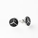 Mercedes, earrings with a twist of silver with enamel Mercedes, Earrings, Tver,  Фото №1