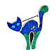 Brooch Cat. Brooch inlaid with lapis lazuli and malachite. Brooches. ARIEL - MOSAIC. My Livemaster. Фото №5