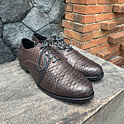 Обувь ручной работы. Ярмарка Мастеров - ручная работа Men`s shoes Python skin. Handmade.