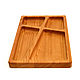Menazhnitsa rectangular pine 4 sections. dish wooden. Plates. SiberianBirchBark (lukoshko70). My Livemaster. Фото №4