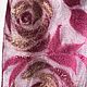 'Pink bouquet' Stole felted on silk, Wraps, Voronezh,  Фото №1
