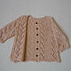 Order Openwork jacket made of tea rose cotton yarn. 4 children-baby. Livemaster. . Childrens cardigan Фото №3