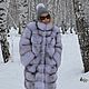 Заказать Шуба из меха вуалевого песца. Поперечная. Zimma. Ярмарка Мастеров. . Шубы Фото №3