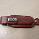 A flash drive with a seal, a flash drive with an engraving, a flash drive made of leather, Flash drives, Barnaul,  Фото №1