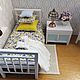 Бабушкина кровать, миниатюрная мебель в кукольный домик 1 к 12. Мебель для кукол. Minidom.irina. Ярмарка Мастеров.  Фото №4