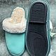 Sheepskin leather slippers. Slippers. Warm gift. Online shopping on My Livemaster.  Фото №2
