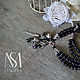 Ожерелье Черный тюльпан. Колье. Sysoeva Mariya~Stylish jewelry. Интернет-магазин Ярмарка Мастеров.  Фото №2