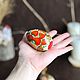 Huevo de madera pintado bajo cresta, 7 cm. Easter souvenirs. Ручной Лис. Online shopping on My Livemaster.  Фото №2