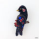 Brooch-bird 'nick», Brooches, Moscow,  Фото №1